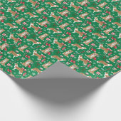Light Border Collie Hund Weihnachten Geschenkpapier (Ecke)
