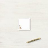 Light Border Tan White Niedlich Cat Ice Creme Cone Post-it Klebezettel (Auf Schreibtisch)