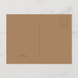 Light Brown #A57C55, Gray Olive Ankündigungspostkarte