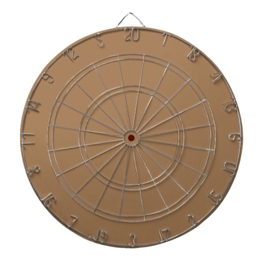 Light Brown #A57C55, Gray Olive Dartboard Dartscheibe (vorne)