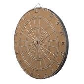 Light Brown #A57C55, Gray Olive Dartboard Dartscheibe (Vorderseite rechts)