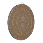 Light Brown #A57C55, Gray Olive Dartboard Dartscheibe (Vorderseite Links)