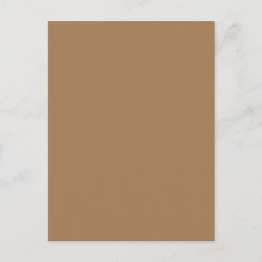 Light Brown #A57C55, Gray Olive Feiertagspostkarte (Vorderseite)