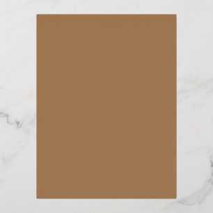 Light Brown #A57C55, Gray Olive Folien Feiertagspostkarte