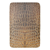 Light Brown Alligator Skin Print Badematte (Vorderseite Vertikal)
