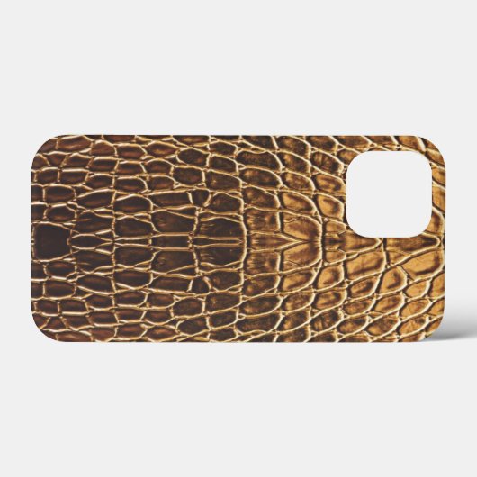 Light Brown Alligator Skin Print Case-Mate iPhone Hülle (Rückseite (Horizontal))