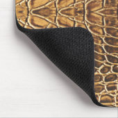 Light Brown Alligator Skin Print Mousepad (Ecke)