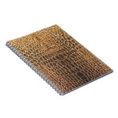 Light Brown Alligator Skin Print Notizblock (Rechte Seite)