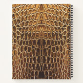 Light Brown Alligator Skin Print Notizblock (Rückseite)