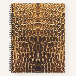 Light Brown Alligator Skin Print Notizblock