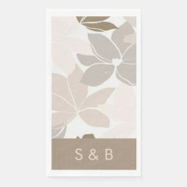 Light Brown Blume Dinner Party Serviette