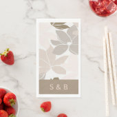 Light Brown Blume Dinner Party Serviette (Beispiel)