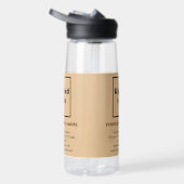 Light Brown Business Brand on 25 oz Water Flasche (Rechts)