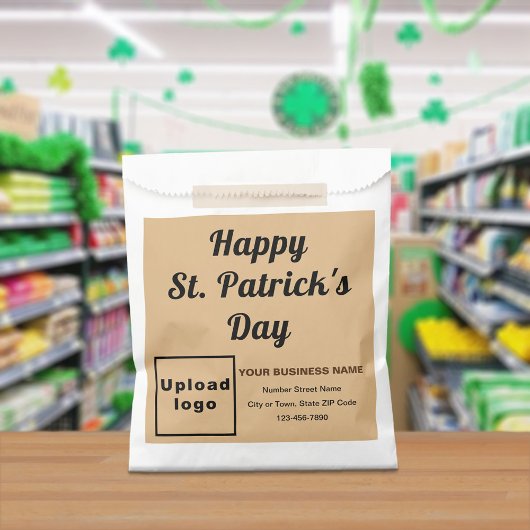 Light Brown Business Brand, St. Patrick's Day, Geschenktütchen