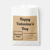Light Brown Business Brand; Valentine; Papiertüte Geschenktütchen (Vorderseite)