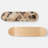 Light Brown Camouflage; Camouflage Skateboard (Horizontal)