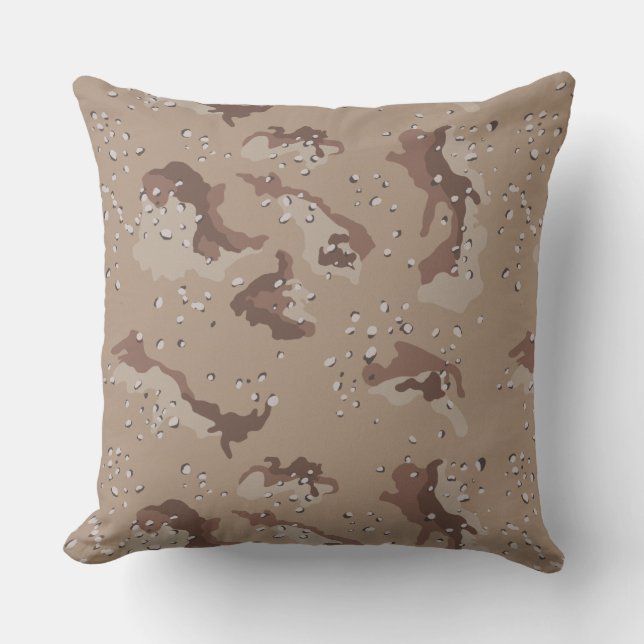 Light Brown Camouflage | Vatertagsgeschenk Kissen (Vorderseite)