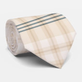 Light Brown Colorful Tartan Kariertes Livio Krawatte (Gerollt)