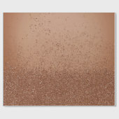 Light Brown Imitats Glitzer Geschenkpapier (Flach)