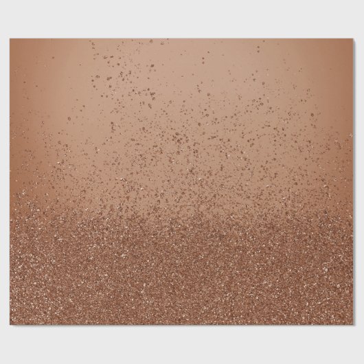 Light Brown Imitats Glitzer Geschenkpapier (Flach)