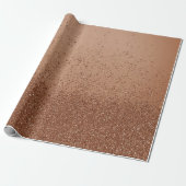 Light Brown Imitats Glitzer Geschenkpapier (Ungerollt)