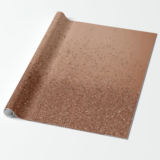 Light Brown Imitats Glitzer Geschenkpapier (Ungerollt)