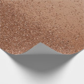Light Brown Imitats Glitzer Geschenkpapier (Ecke)