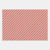 Light Brown Kraft, rot und weiß zusammengesetzt Geschenkpapier Set (Vorderseite 2)