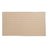 Light Brown Lines and Circles Pattern Pair Of Kissenbezug (Rückseite-Links)