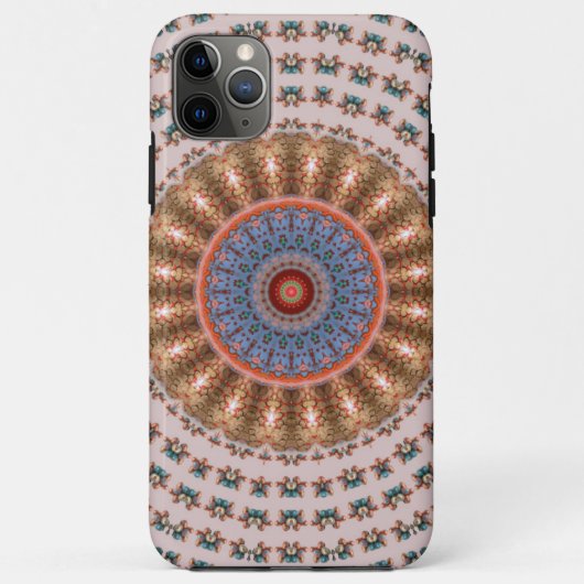 Light Brown Mandala Wheel Case-Mate iPhone Hülle (Rückseite)