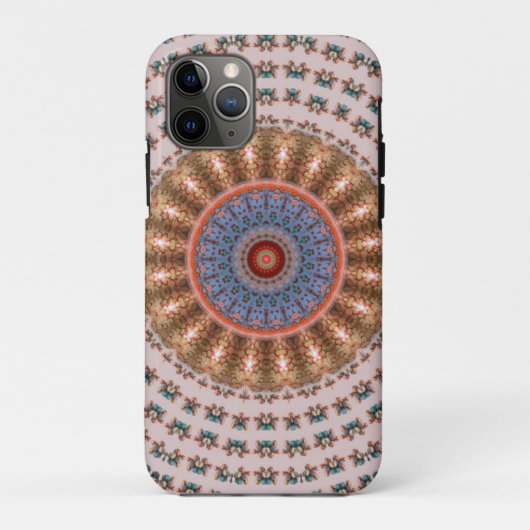 Light Brown Mandala Wheel Case-Mate iPhone Hülle (Rückseite)