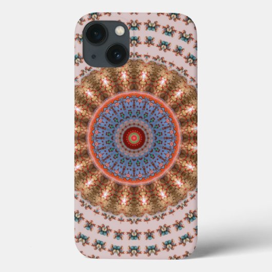 Light Brown Mandala Wheel Case-Mate iPhone Hülle (Rückseite)