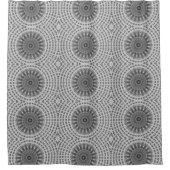 Light Brown Mandala Wheel Duschvorhang (Vorderseite)