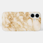 Light Brown Marble Case-Mate iPhone Hülle (Rückseite (Horizontal))