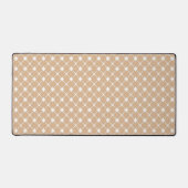 Light Brown Moroccan Pattern Desk Mat Schreibtischunterlage (Vorderseite)
