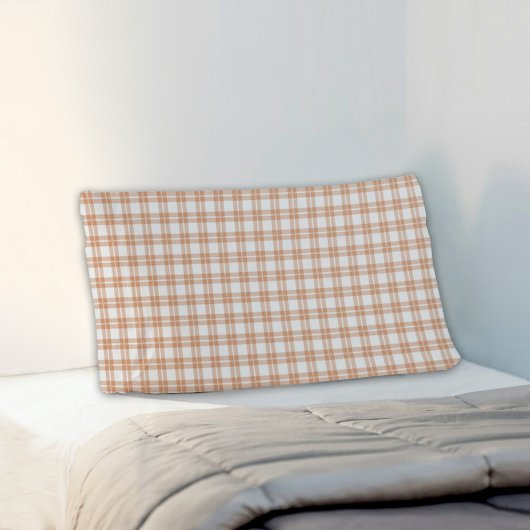 Light Brown Plaid Pattern Pillowcase Kissenbezug