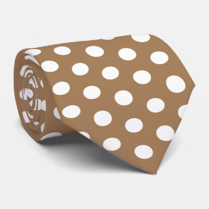 Light Brown Polka Dots Hochzeit Neck Tie Krawatte