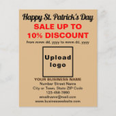 Light Brown St. Patrick's Day Business Sale Flyer (Vorne)