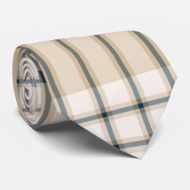 Light Brown Stripped Elegante Tartan Kariert Neck  Krawatte