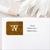 Light Brown Toolset Leather Address Labels (Insitu)