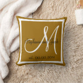 Light Brown Wedding Sake Kissen (Decke)