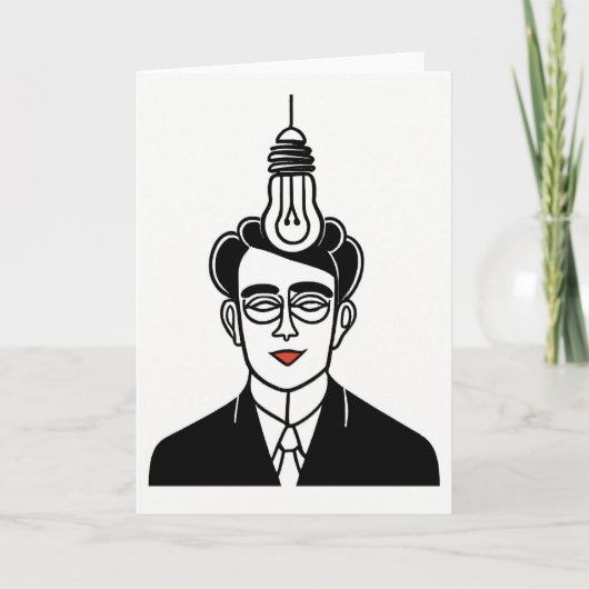 Light Bulb Art Card Feiertagskarte (Vorderseite)
