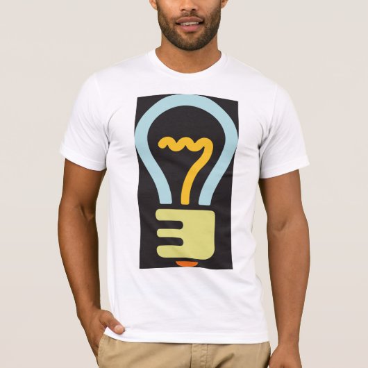 Light Bulb Icon Mens T - Shirt (Vorderseite)