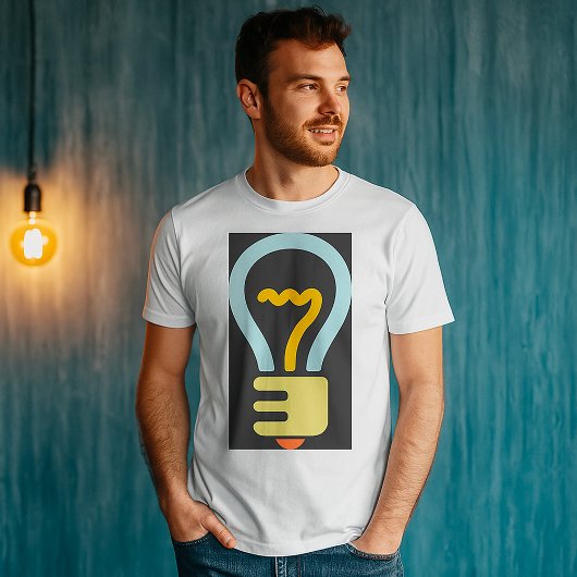 Light Bulb Icon Mens T - Shirt