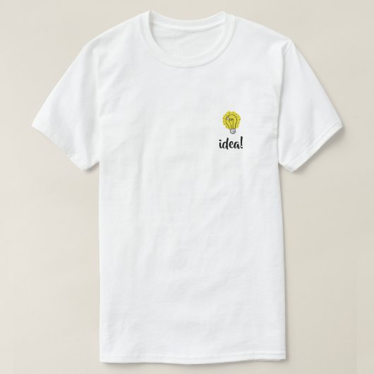 Light Bulb Idea Illustration T - Shirt (Design vorne)