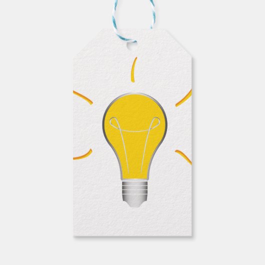 Light Bulb-Idee Geschenkanhänger (Rückseite)