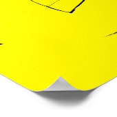 Light Bulb Lightbulb Grafik-Poster-Zeichen Poster (Ecke)