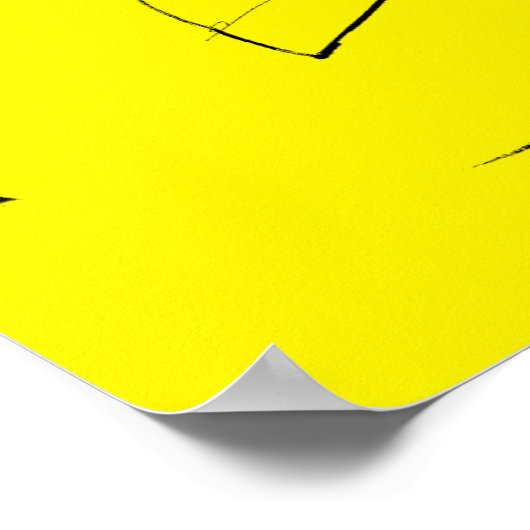 Light Bulb Lightbulb Grafik-Poster-Zeichen Poster (Ecke)