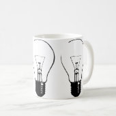 Light Bulb Lightbulb Grafischer Funny Mug Kaffeetasse (VorderseiteRechts)