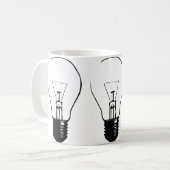 Light Bulb Lightbulb Grafischer Funny Mug Kaffeetasse (Vorderseite Links)